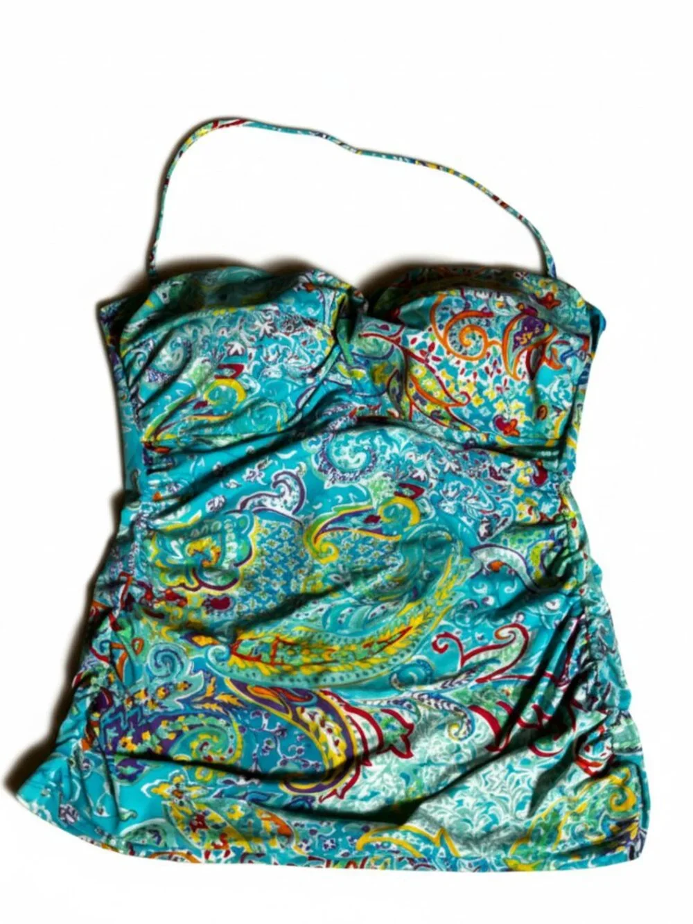 LAUREN Ralph Lauren Paisley Print Tankini Swim Set Size M Estimated